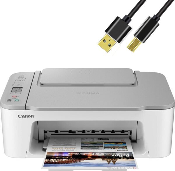 The NEEGO Canon Wireless Inkjet All-in-One Printer is a white, 6